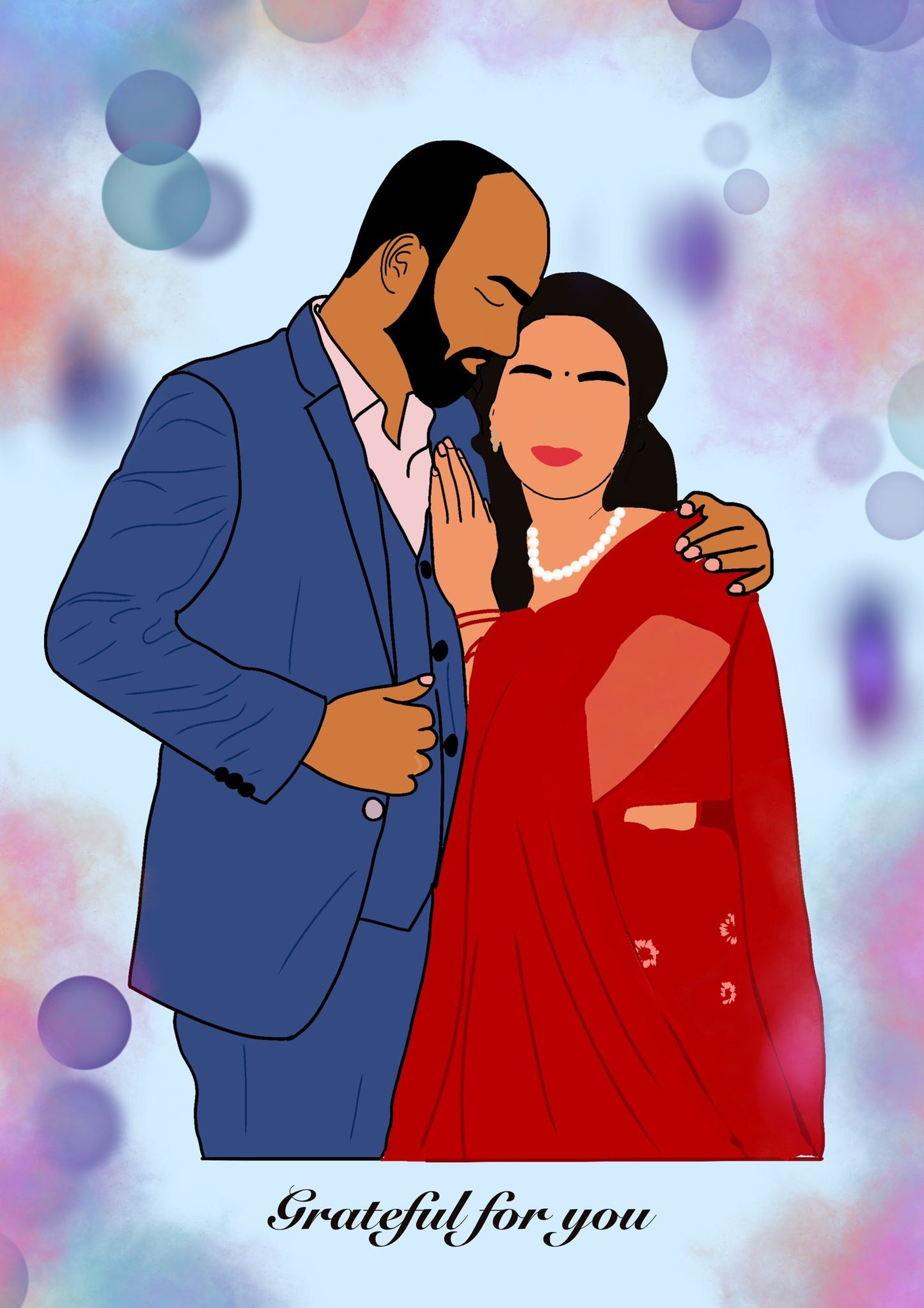 llustration personnalisée duo