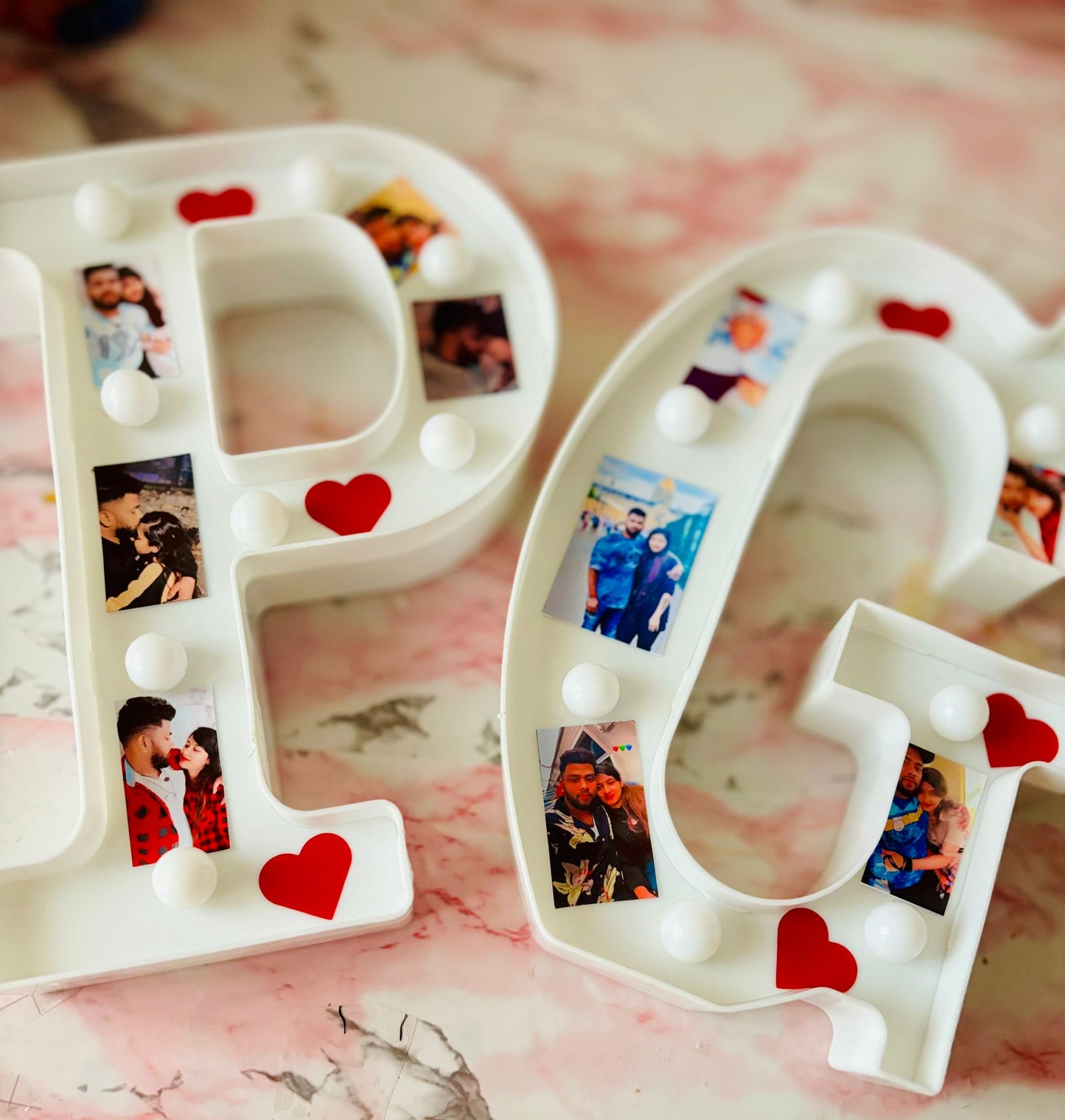 Lettre photo Led