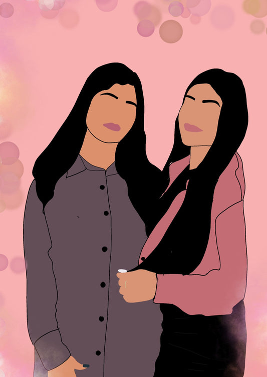 llustration personnalisée duo